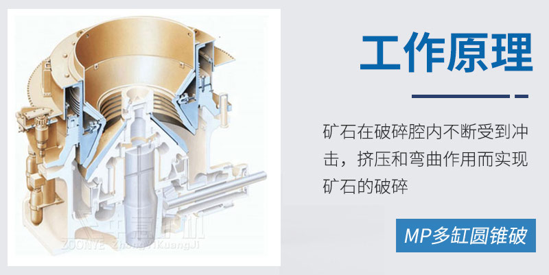 MP多缸液压圆锥破碎机工作原理