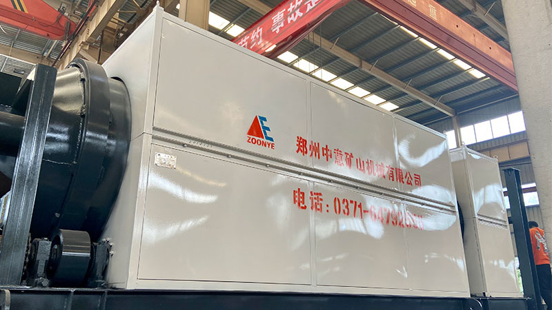 建筑渣土处置设备滚筒筛实地工厂图片